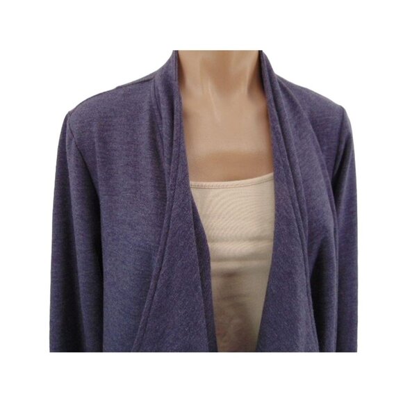 Logo Lorie Goldstein Draped Front Terry Cardigan S Color Block Oversized - Picture 5 of 14